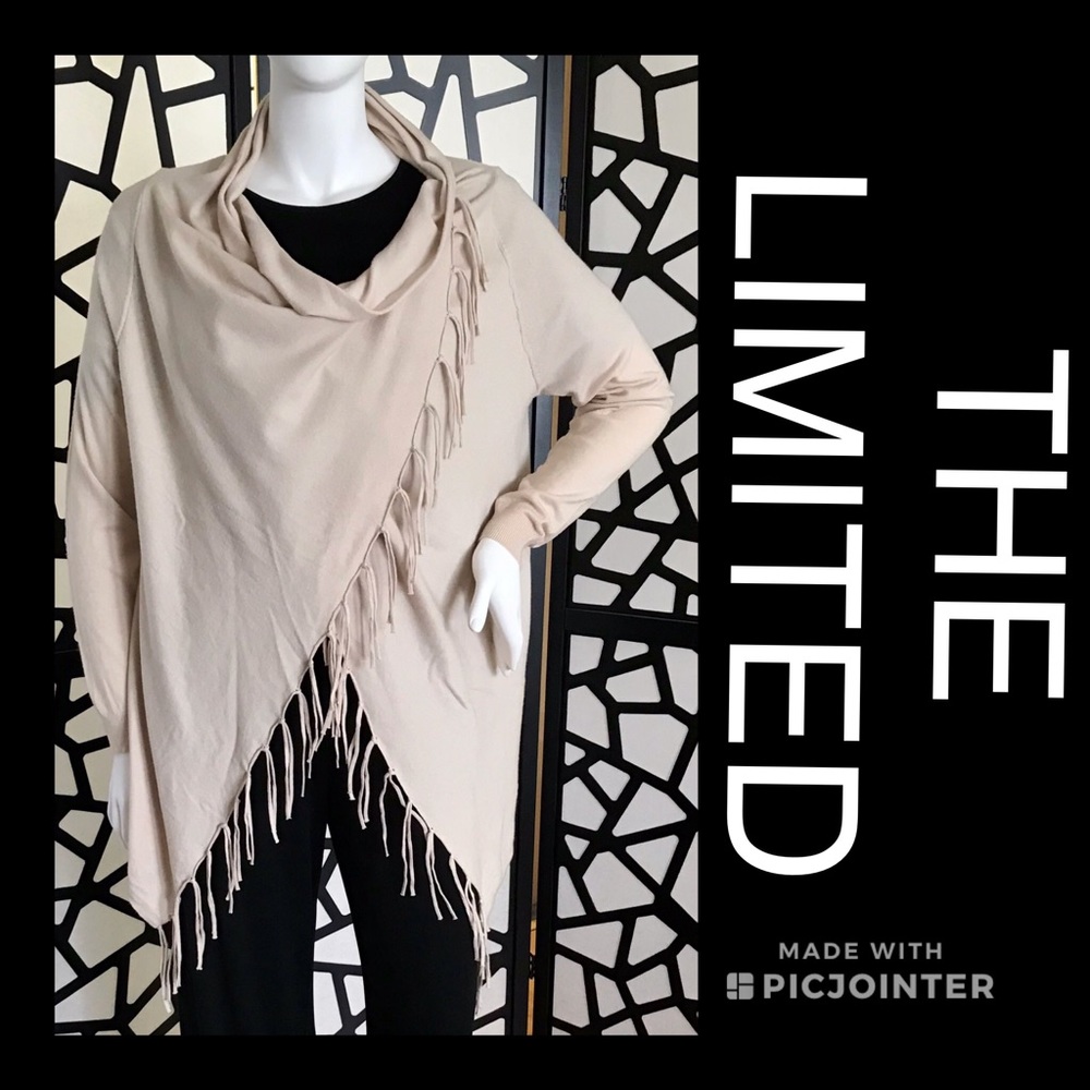 The Limited convertible fringe cardigan